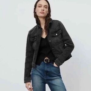 Zara Charcoal Jean Jacket